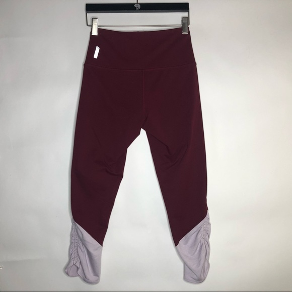 ZELLA women’s pomegranate Drama crop leggings XS - Picture 3 of 9